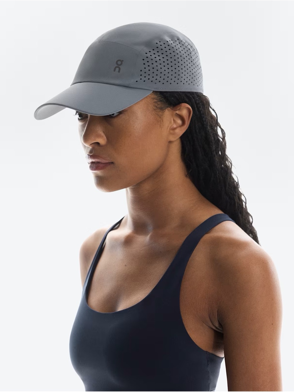 On Running Women's Perforated Vent Cap — Gray